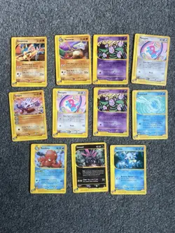 Pokemon Aquapolis X11 Cards No Duplicates LP Bundle Plus 1 Rare - Image 1