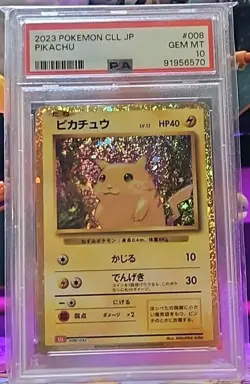 PSA 10 Pikachu 008 Holo CLL Pokemon Card Game Classic Japanese 2023 - Image 1