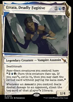 MTG Murders at Karlov Manor *FOIL* DOSSIER M Etrata, Deadly Fugitive #0359 - Image 1