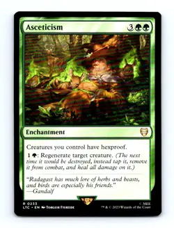 #233 2023 Tales of Middle-earth Commander LTC Asceticism Rare - Image 1