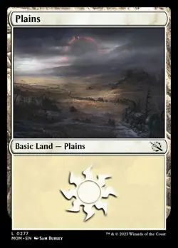 4x Plains (277) - Basic Land MTG March of the Machine NM Magic Regular - Image 1