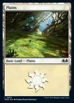 4x Plains (267) - Basic Land MTG Wilds of Eldraine NM Magic Regular - Image 1