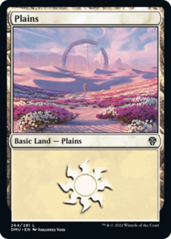 1x Plains (264/281) - Foil MTG Dominaria United NM Magic Foil - Image 1
