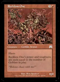 MTG Reckless One LP Light Play Onslaught [1853] - Image 1