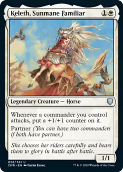 1x Keleth, Sunmane Familiar MTG Commander Legends NM Magic Regular - Image 1