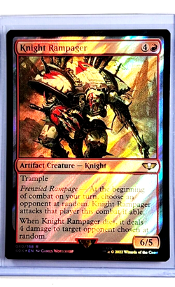 2022 MTG Magic the Gathering Warhammer 40000 40k Surge Foil #80 Knight Rampager - Image 1