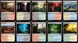 Core 2019 Dual Land set (1 each of 10) MTG Magic - Image 1