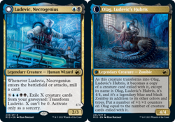 1x Ludevic, Necrogenius // Olag, Ludevic's Hubris MTG Innistrad: Midnight Hunt N - Image 1