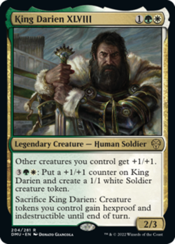 1x King Darien XLVIII MTG Dominaria United NM Magic Regular - Image 1