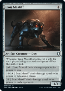 1x Iron Mastiff - Foil MTG Commander Legends: Battle for Baldur's Gate NM Magic - Image 1