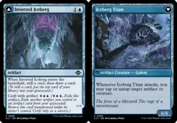 4x Inverted Iceberg // Iceberg Titan MTG The Lost Caverns of Ixalan NM Magic Reg - Image 1