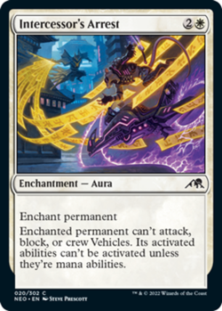 4x Intercessor's Arrest MTG Kamigawa: Neon Dynasty NM Magic Regular - Image 1