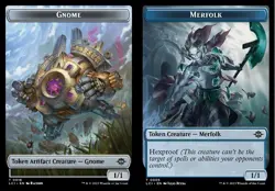 1x Gnome (16) // Merfolk (5) Token - Foil MTG The Lost Caverns of Ixalan NM Magi - Image 1