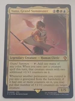 MTG FOIL Yuna, Grand Summoner - FINAL FANTASY Commander #008 - Image 1