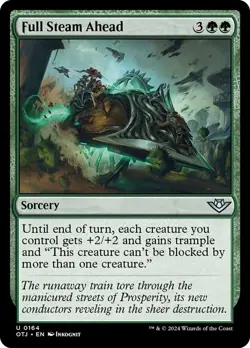 1x Full Steam Ahead - Foil MTG Outlaws of Thunder Junction NM Magic Foil - Image 1