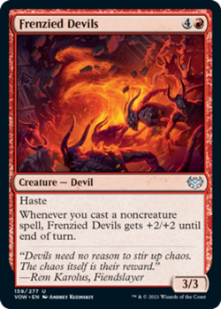 4x Frenzied Devils MTG Innistrad: Crimson Vow NM Magic Regular - Image 1