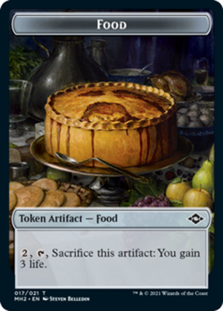4x Food Token (017/021) MTG Modern Horizons 2 NM Magic Regular - Image 1