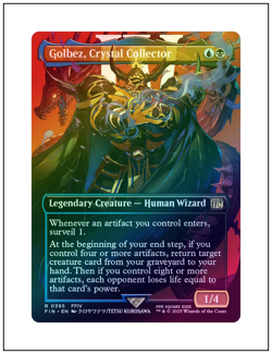 1x Golbez, Crystal Collector, Foil, Borderless Art, Final Fantasy, Magic MTG NM - Image 1