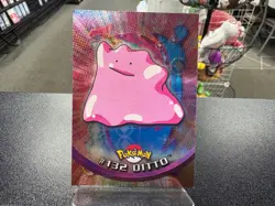 DITTO #132 - SILVER Holo - Blue Logo - SERIES 3 - TOPPS POKEMON CARD - LP+ - Image 1