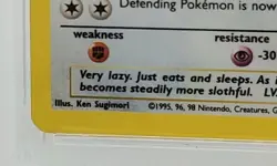 1999 Pokemon Jungle Snorlax Holo 1st Edition PSA 5 EX Rare 11/64 TCG Graded Card - Image 4