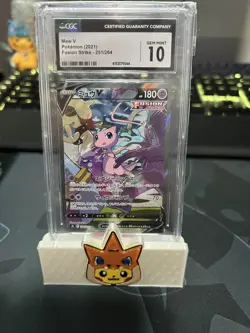 Mew V 251/263 Fusion Strike Alt Art CGC 10 GEM MINT Pokemon TCG - Image 1
