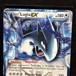 2012 Pokemon BW Plasma Storm Lugia EX 108/135 Ultra Rare Near Mint Ungraded - Image 3