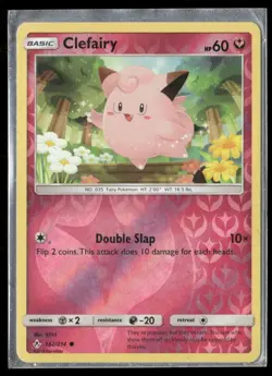 2019 Unbroken Bonds Set Pokemon Card 132 Clefairy Reverse Foil NM - Image 1