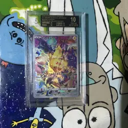 Pokemon 2019-2022 Promos XY SWSH JPN #323SP Pikachu Beckett 10 Black Label - Image 1