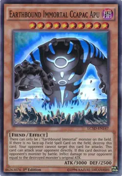 Earthbound Immortal Ccapac Apu - LC5D-EN147 - Super Rare - 1st Edition LP YuGiOh - Image 1
