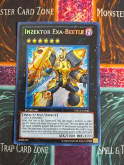 Yu-Gi-Oh! TCG Inzektor Exa-Beetle ORCS EN046 Secret Rare 1st Edition Near Mint - Image 1