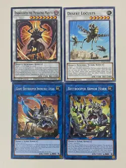 Yugioh Weevil Insect Deck Beargram Ultimate Great Cicada King Moth - Free Pack - Image 2