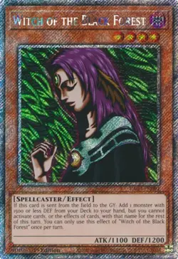 Yugioh! Witch of the Black Forest - RA03-EN091 - Platinum Secret Rare - 1st Edit - Image 1