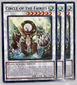 Yugioh! 3x Circle of the Fairies PHHY-EN042 Common 1st Ed NM - Image 1