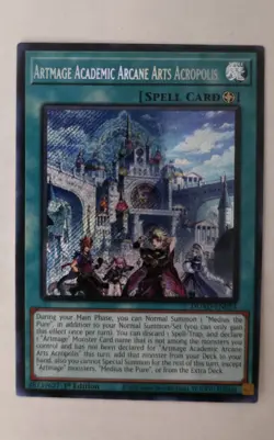 Yu-Gi-Oh Artmage Academic Arcane Arts Acropolis DUAD-EN054 Secret Rare - Image 1