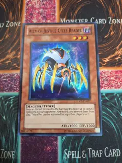 Yu-Gi-Oh! Ally of Justice Cycle Reader HA03-EN052 Super Rare 1st Edition NM a1/ - Image 1