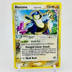Blastoise 2/100 Delta Species Holo Rare Crystal Guardians Pokemon Card LP/MP - Image 1