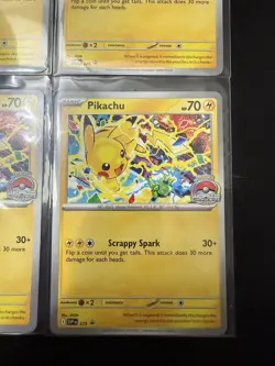Lot Of 4 Pikachu Promo 2025 World Championships SVP EN 225 Pokemon Card Worlds - Image 5