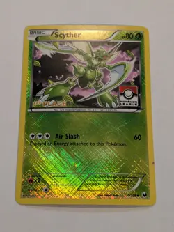 1st Place Stamped 🔥 Scyther - 4/108 - Pokemon Dark Explorers Holo Rare Card DMG - Image 1