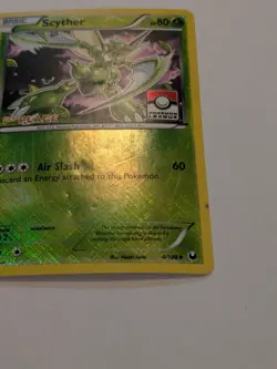 1st Place Stamped 🔥 Scyther - 4/108 - Pokemon Dark Explorers Holo Rare Card DMG - Image 5