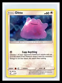 💥 Ditto 17/18 Detective Pikachu Special Set Ultra Rare Holo Pokemon Card - Image 1