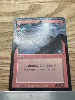 Lightning Bolt, ALTERED, Hand-Painted MTG Card. Commander 1 of 1 - Image 5