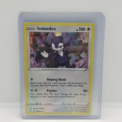 Pokemon Shining Fates Card - Indeedee 056/072 Holo Rare Mint Pack Fresh - Image 1