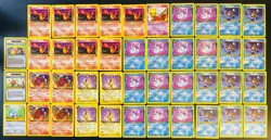 44x Team Rocket Original Vintage 1999 Pokemon Card LOT Non-Holo NM Near Mint - Image 1