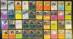 40x Flareon Raichu Houndoom Lucario &more Pokemon Card LOT Non-Holo Rare NM MINT - Image 1
