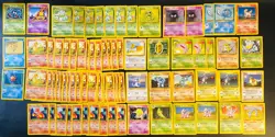 200x Pikachu Charmander Base Set 1999 Pokemon Card LOT Non-Holo Rare NM Mint - Image 2