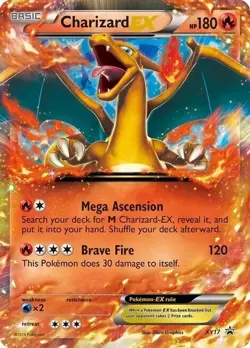 Pokemon Charizard EX XY17 JUMBO Holo NM Promo Card - Image 1