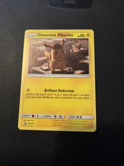 Pokemon Card - Detective Pikachu SM194 Ultra Rare Holo Promo - NM - Image 1