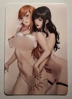SEXY HEROINE WAIFU Ryne Waters & Gaia FINAL FANTASY ACG PREMIUM HOLOFOIL CARD NM - Image 2