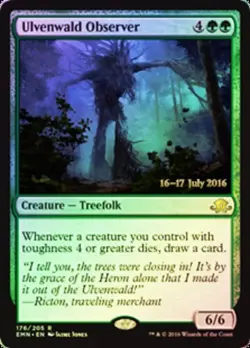[1x] Ulvenwald Observer - Foil - Prerelease Promo Played, English Eldritch Moon - Image 1