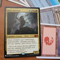 Sliver Hivelord Mythic Rare Fun Land Enchantment Custom Commander Magic Deck MTG - Image 1